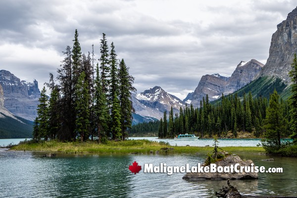Jasper Maligne Lake Boat Cruise During December